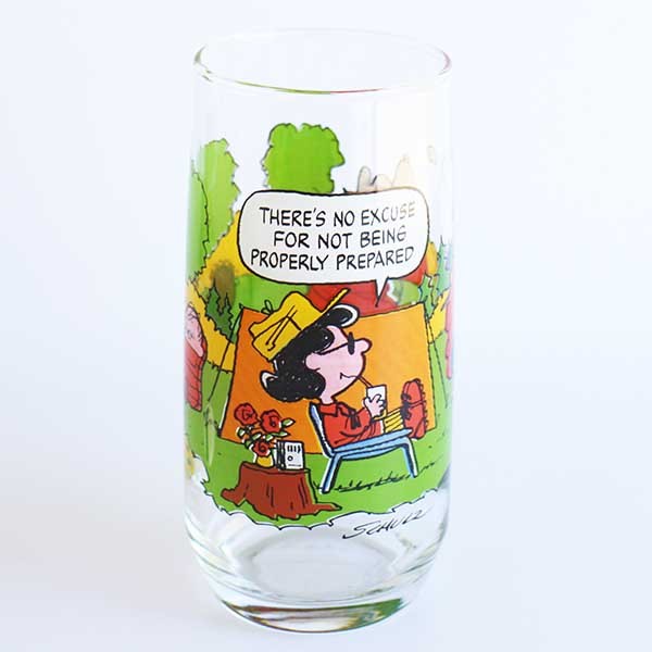 70s McDonald'sマクドナルド キャンプ スヌーピー テント グラス