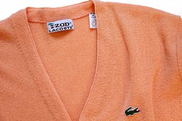 70s USA製 IZOD LACOSTE ラコステ ワンポイント アクリルニット