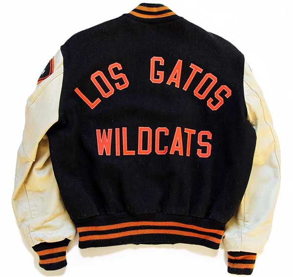 80s USA製 DeLONGデロング 刺繍&パッチ付き メルトン ウール 袖革