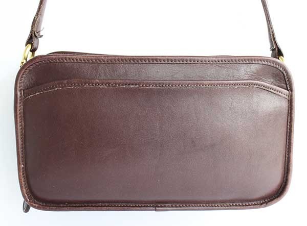 USA製 COACH オールド コーチ レザー ショルダーバッグ 焦げ茶☆9974