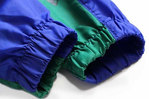 90s NIKEナイキ マルチカラー 切り替え ナイロンジャケット 黒×青×緑