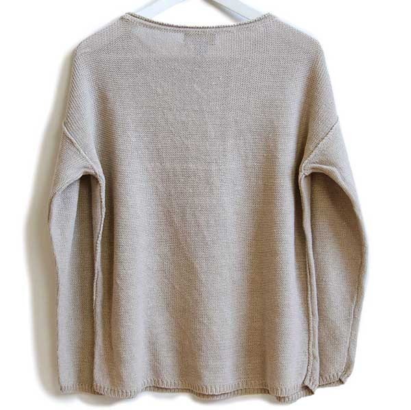 90s LAUREN ラルフローレン ロールネック リネンニット セーター