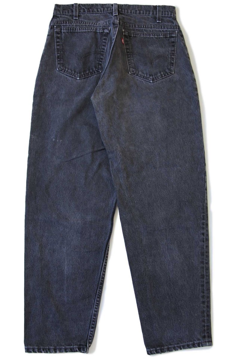 90s USA製 Levi'sリーバイス 560 ブラック デニムパンツ w32 L30☆03