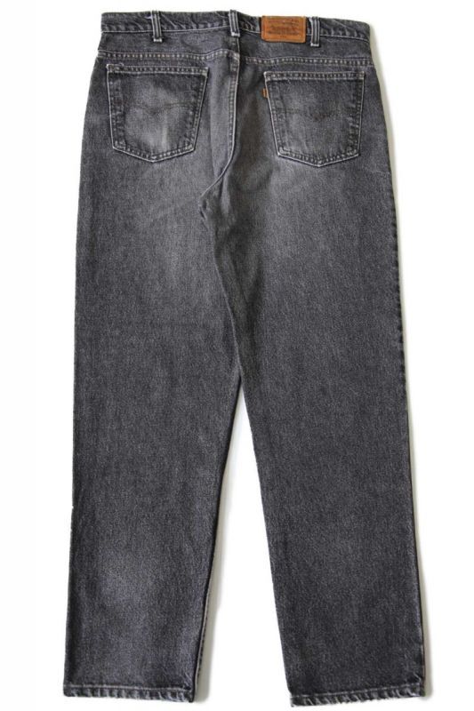 90s USA製 Levi'sリーバイス 540 先染め ブラック デニムパンツ w36