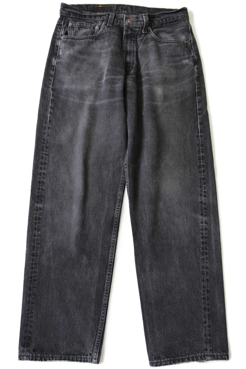 90s USA製 Levi'sリーバイス 565 ブラック デニムパンツ w32 L32