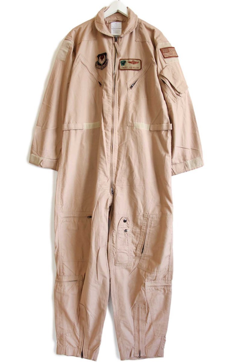 90s 米軍 CWU-27/P パッチ付き カバーオール アラミド フライトスーツ
