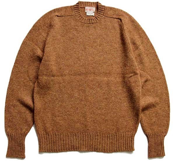 70s 英国製 Alan Paine サドルショルダー シェットランド ウールニット