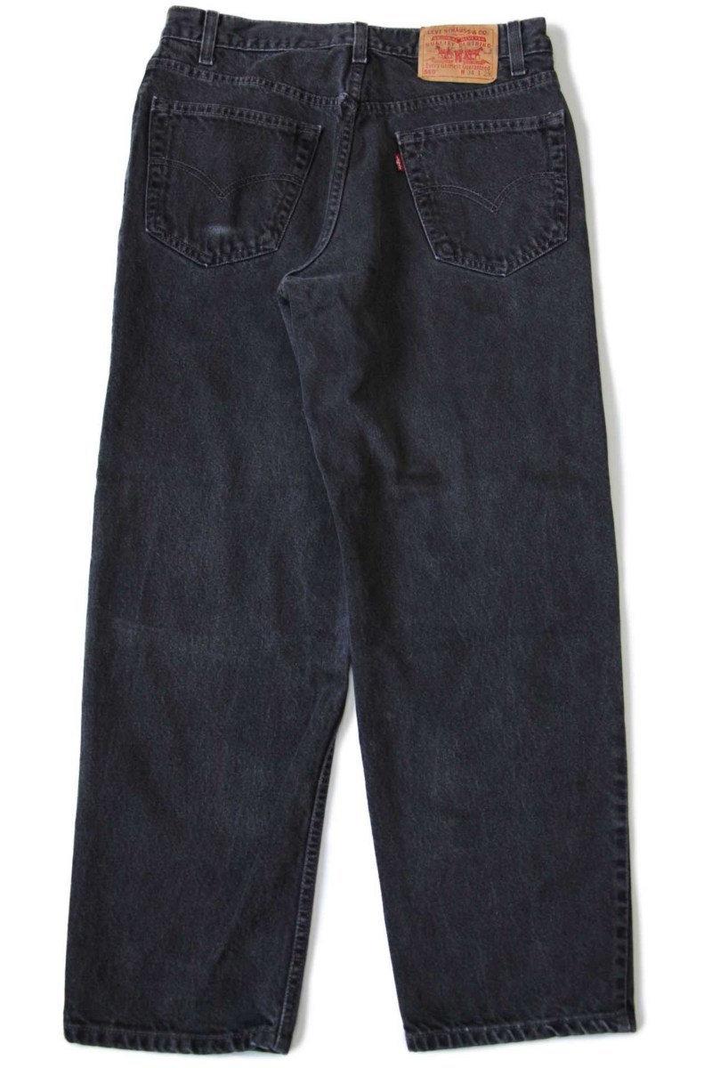 00s メキシコ製 Levi'sリーバイス 550 ブラック デニムパンツ w34 L29