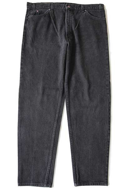 90s USA製 Levi'sリーバイス 550 ブラック デニムパンツ w42 L32☆143
