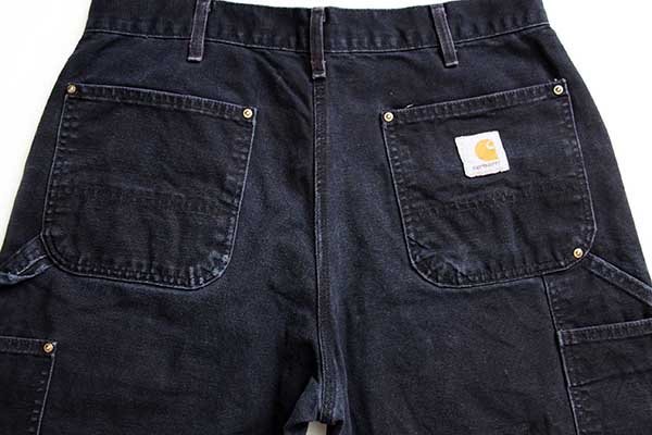 90s USA製 carharttカーハート ダブルニー ダック地 ペインターパンツ