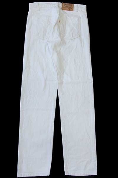 80s USA製 Levi'sリーバイス 505 ホワイト デニムパンツ w31 L32