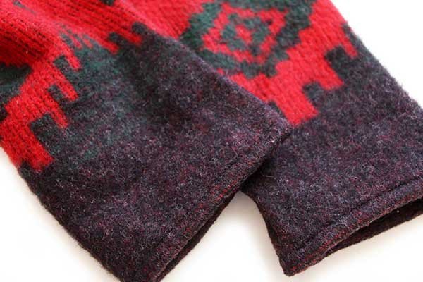 90s USA製 Woolrichウールリッチ ネイティブ柄 ロング ウール