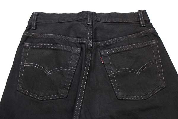 90s USA製 Levi'sリーバイス 501 ブラック デニムパンツ 後染め w27
