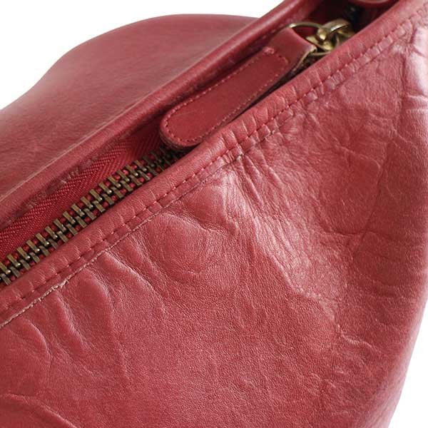 USA製 COACH オールド コーチ バケツ型 レザー ショルダーバッグ 赤 大