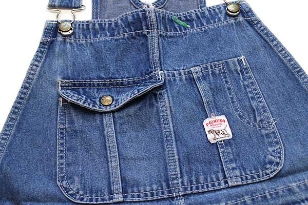 90s USA製 POINTERポインター デニム オーバーオール w40 - Sixpacjoe