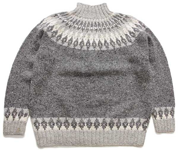 00s LAUREN ラルフローレン 丸ヨーク ノルディック柄 ハイネック