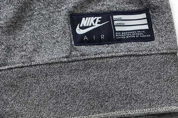 00s NIKEナイキ AIR ビッグロゴ刺繍 ツートン 切り替え スウェット