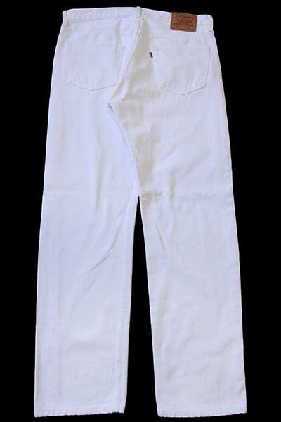 90s USA製 Levi'sリーバイス 501 ホワイト デニムパンツ w36 L32