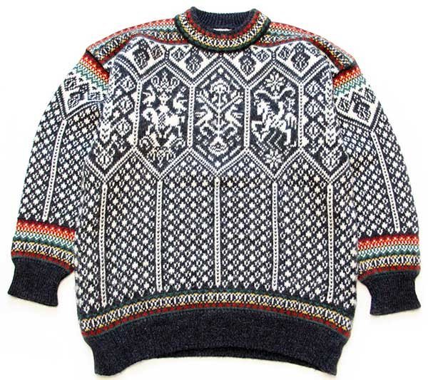 90s ノルウェー製 DALE OF NORWAY ノルディック柄 ウールニット