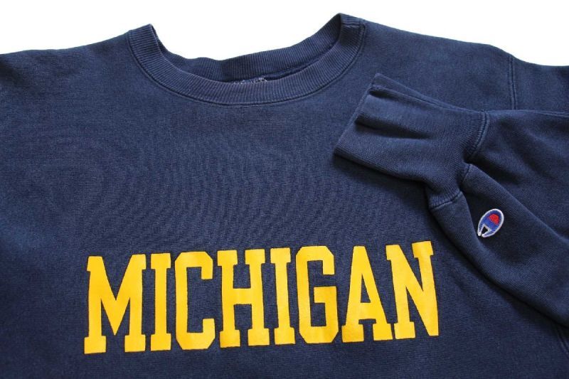 90s USA製 Championチャンピオン MICHIGAN リバースウィーブ