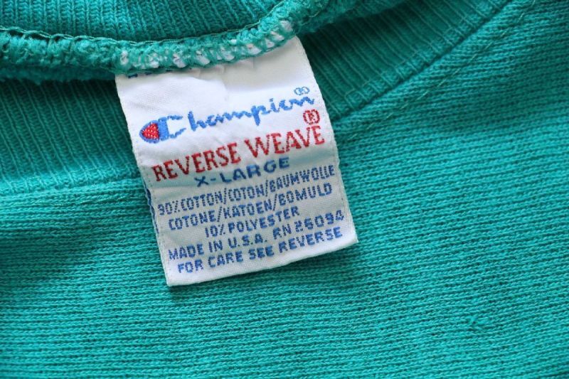 90s USA製 Championチャンピオン ワンポイント リバースウィーブ