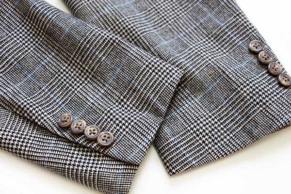 90s イタリア製 ポロ ラルフローレン グレンチェック 3つボタン ウール