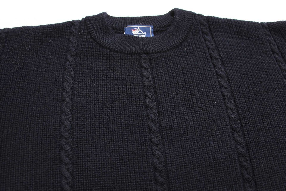 80s フランス製 SAINT JAMESセントジェームス ケーブル編み ウール