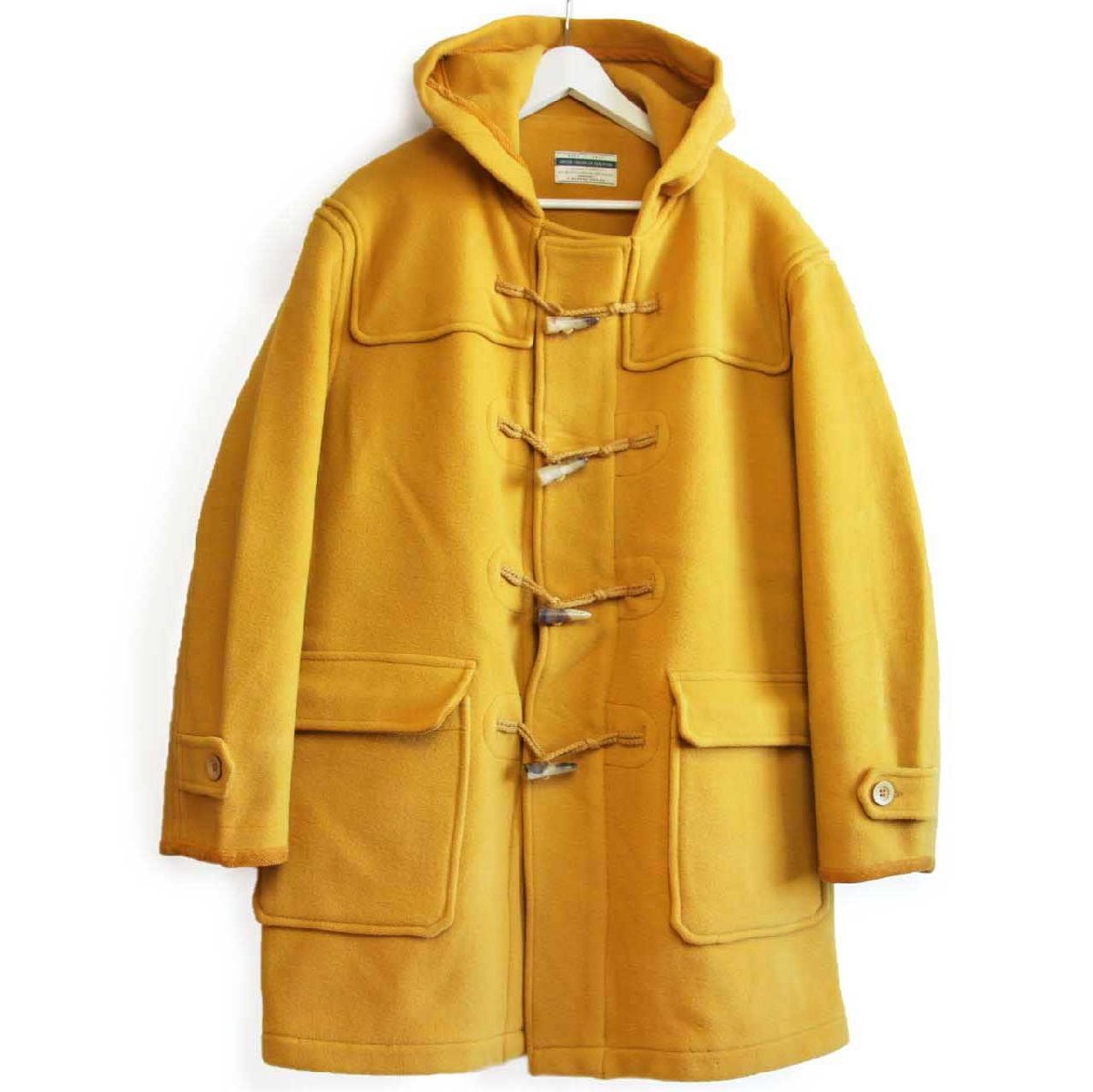 90s イタリア製 BENETTONベネトン メルトン ウール ダッフルコート 濃