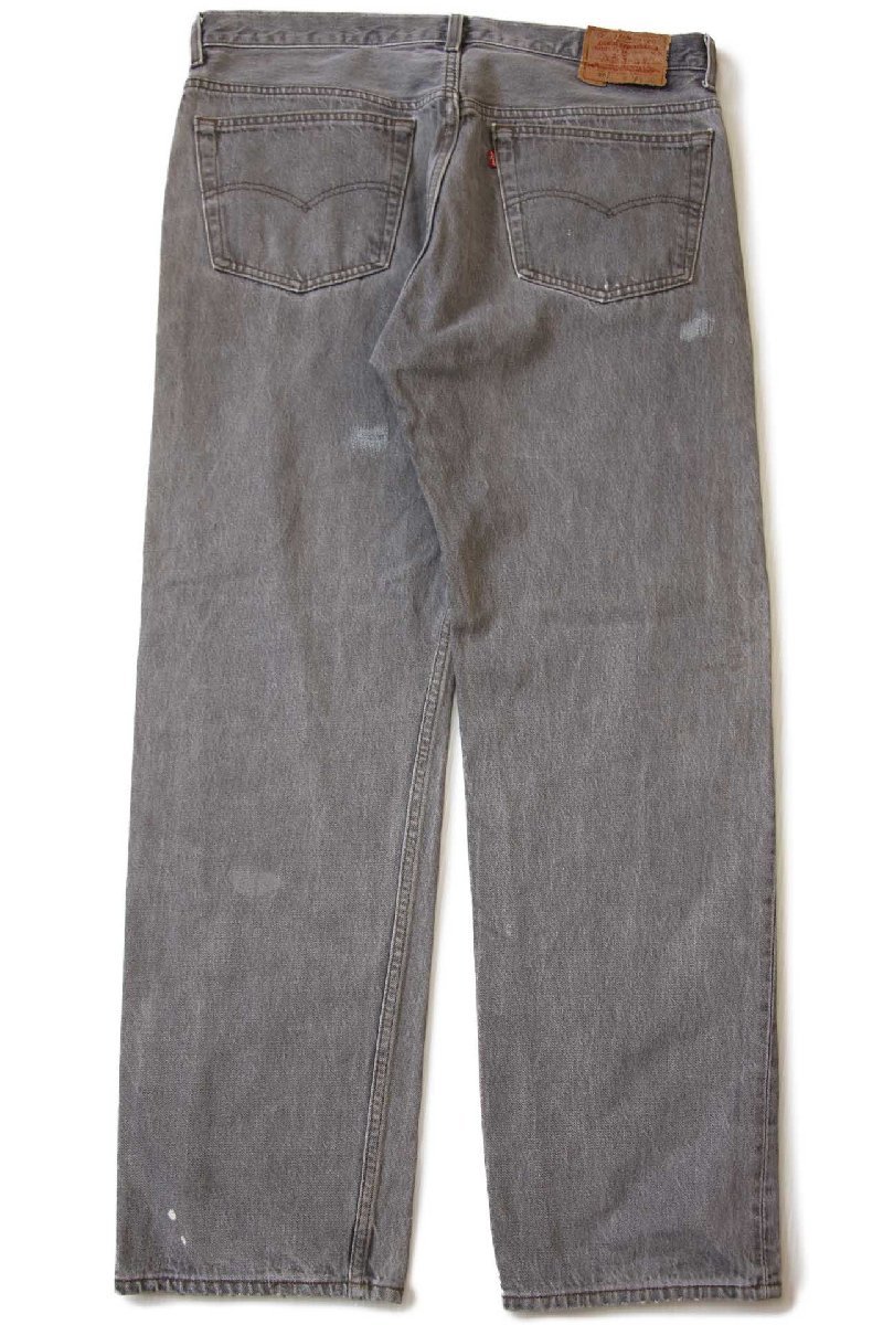 90s USA製 Levi'sリーバイス 501 先染め ブラック デニムパンツ
