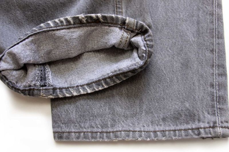 90s USA製 Levi'sリーバイス 501 先染め ブラック デニムパンツ