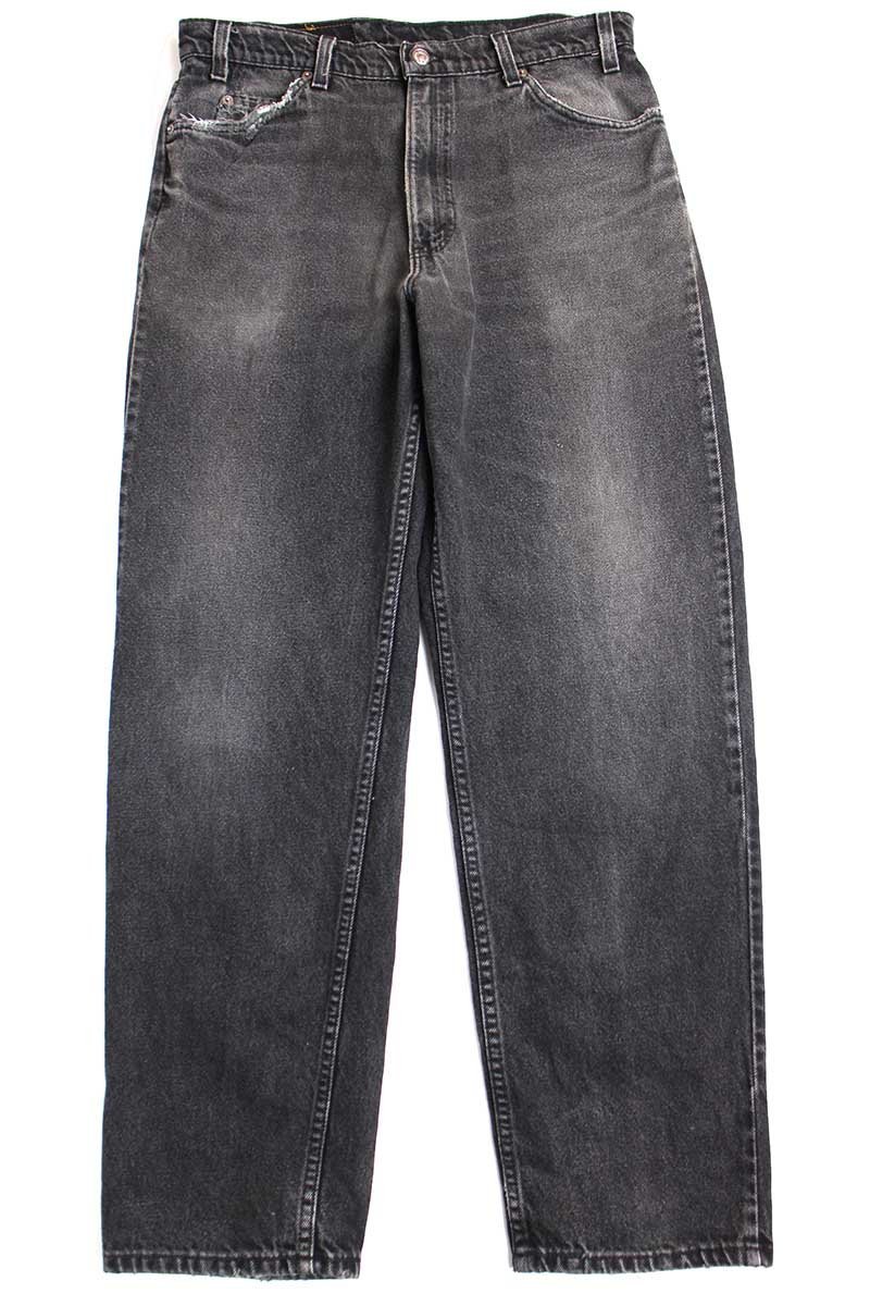 90s USA製 Levi'sリーバイス 553 ブラック デニムパンツ w36 L32