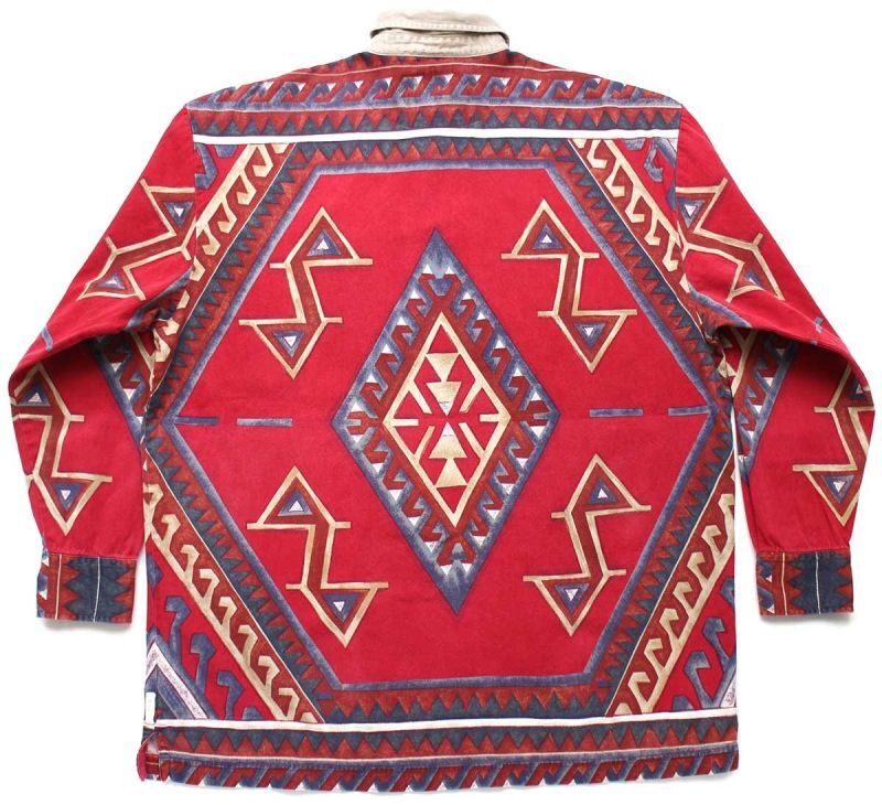 90s CHAPS ラルフローレン ネイティブ柄 プリント プルオーバー