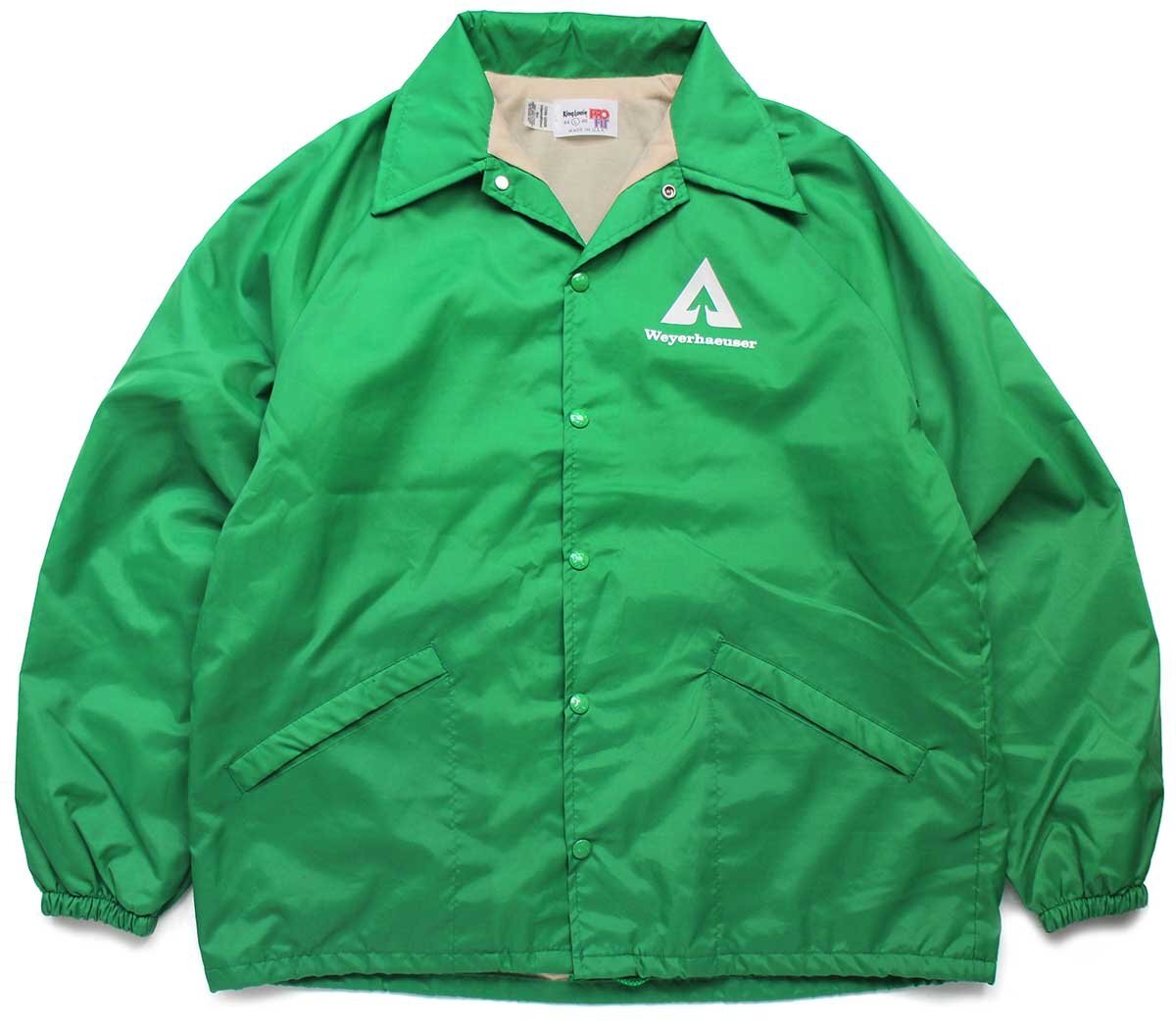 80s USA製 King Louieキングルイ Weyerhaeuser ロゴ ナイロン コーチ