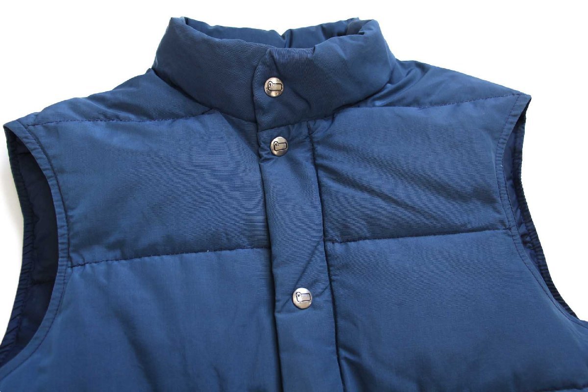 70s Woolrichウールリッチ 60/40 ダウンベスト 紺 - Sixpacjoe Web Shop