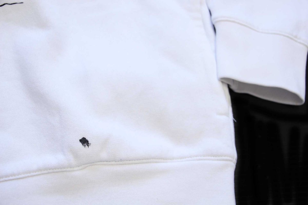 ポロ ラルフローレン ポロベア 前V スウェットパーカー 白 S