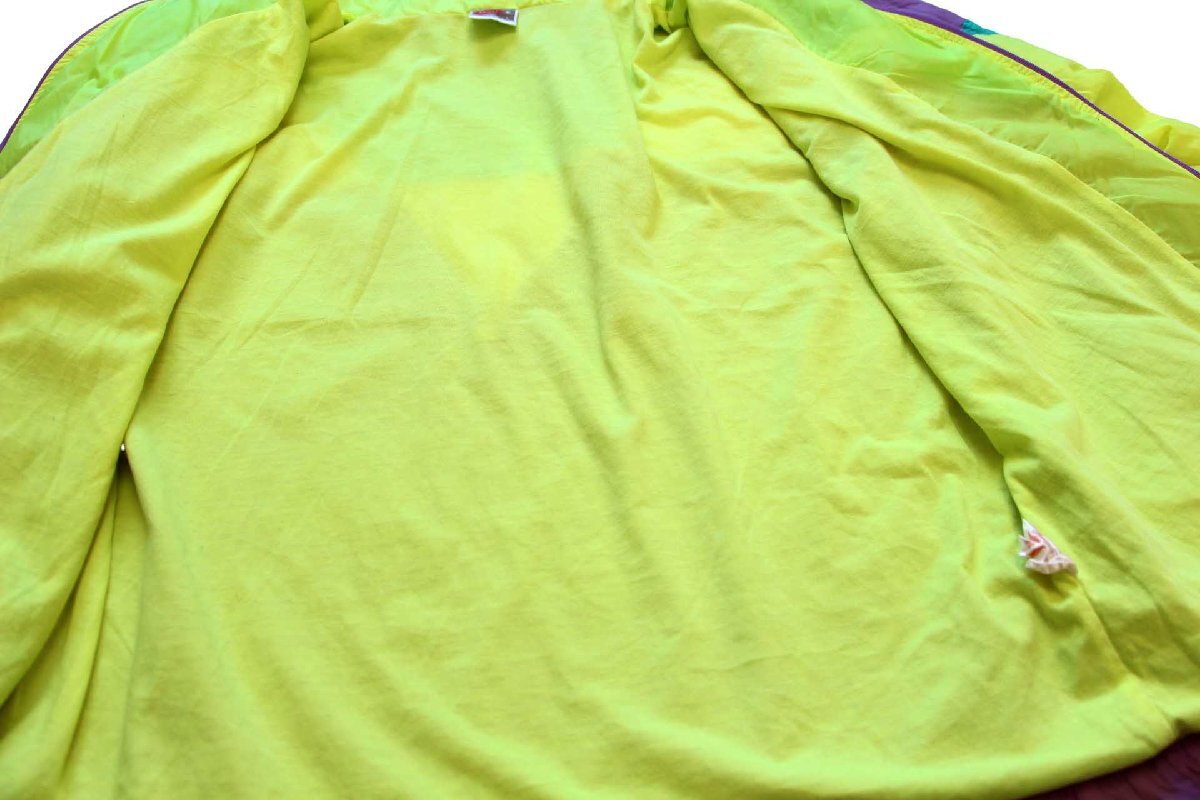 90s NIKEナイキ ロゴ刺繍 マルチカラー 切り替え ナイロンジャケット