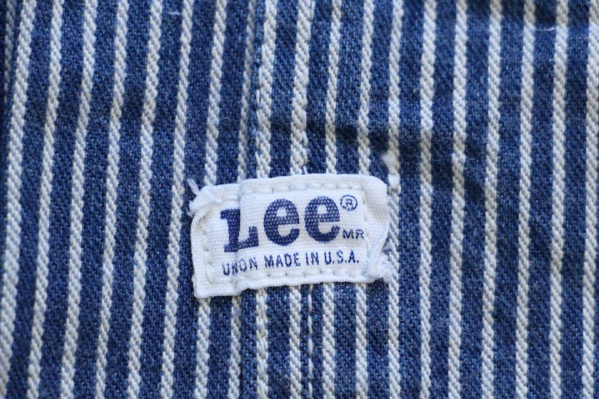60s USA製 Leeリー ヒッコリー ストライプ オーバーオール w41