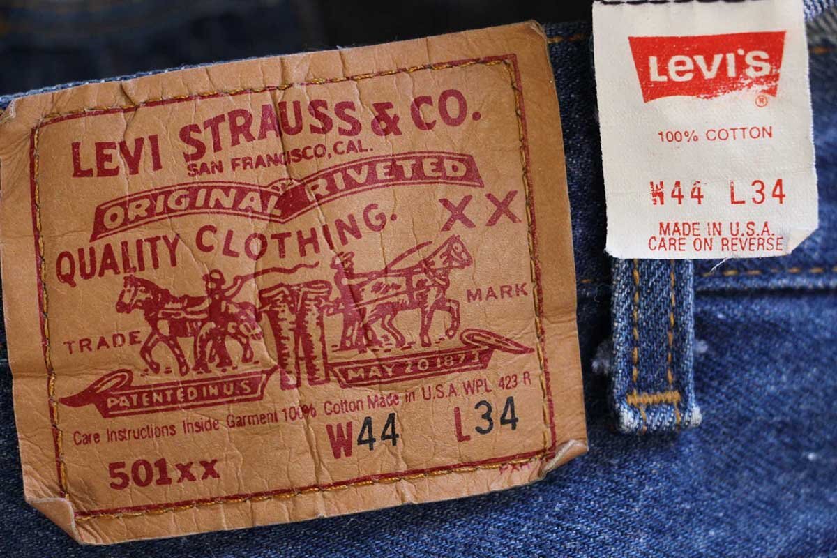90s USA製 Levi'sリーバイス 501 デニムパンツ w44 L34☆134 特大