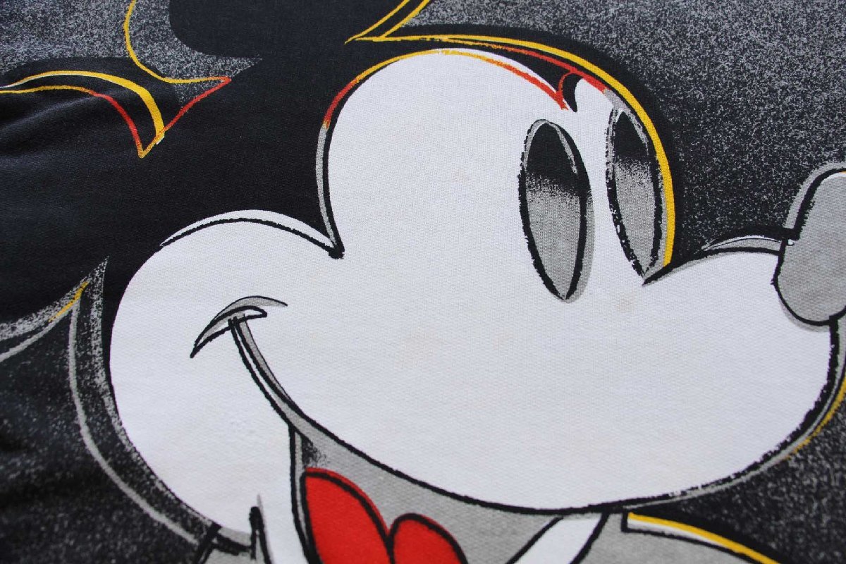 80s イタリア製 Disneyディズニー ミッキー マウス 全面 両面 アート