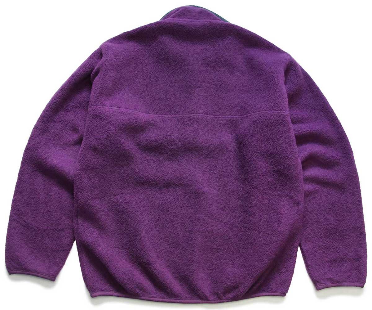 90s メキシコ製 patagoniaパタゴニア シンチラ フリース スナップT 紫
