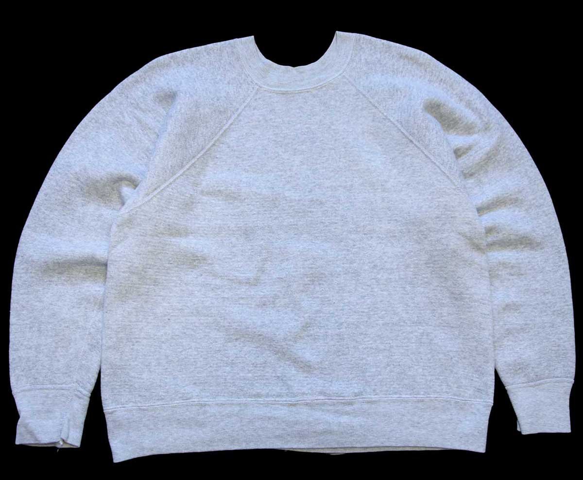60s USA製 Wilsonウィルソン 無地 スウェット 杢グレー☆ブランク