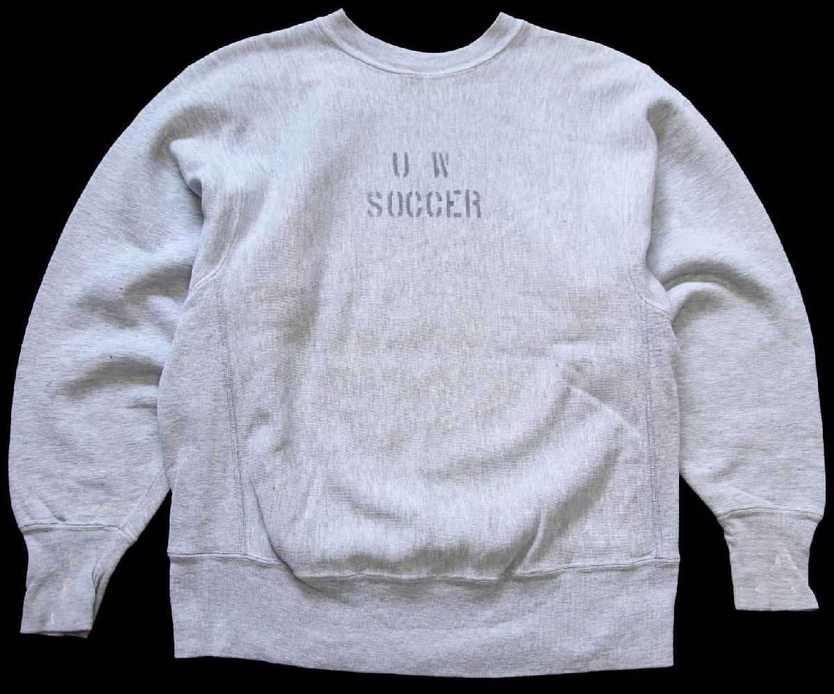 70s USA製 Championチャンピオン 単色タグ U W SOCCER ステンシル