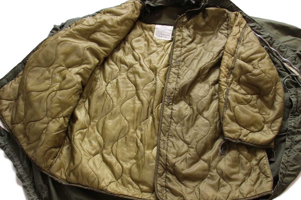 70s 米軍 U.S.ARMY M-65パーカー キルティングライナー&フード付き