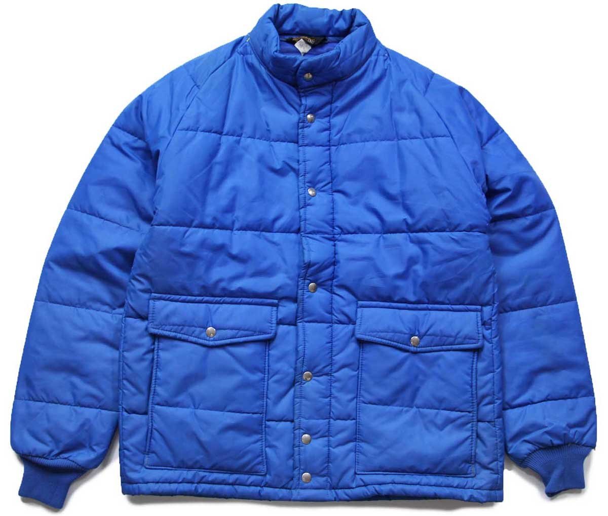 70s Swingster 中綿入り ナイロン レーシングジャケット 青 L