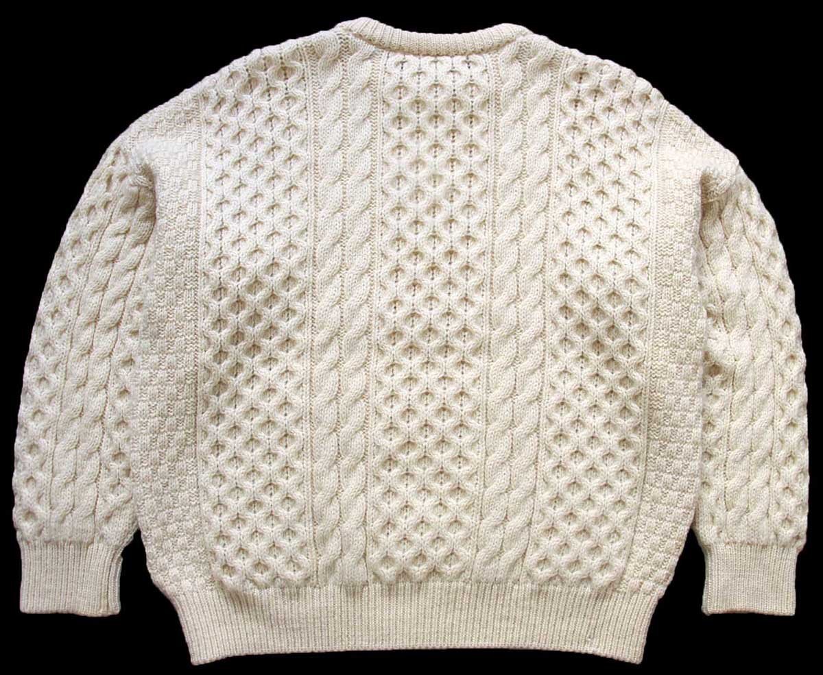 アイルランド製 GAELTARRA ケーブル編み ウールニット セーター