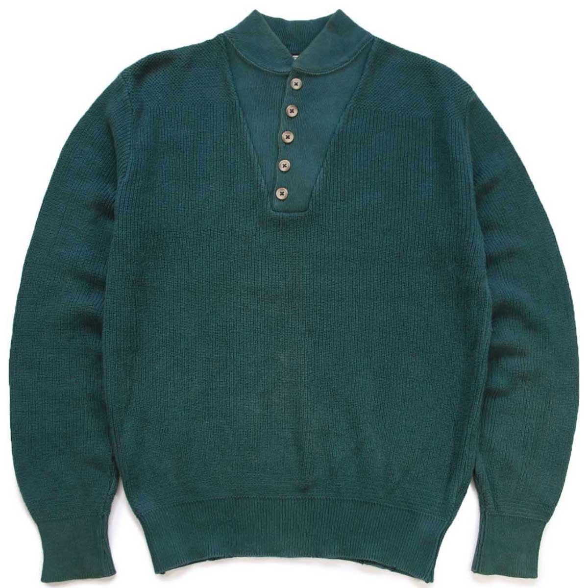 L.L.Bean メランジコットンニット M 渋いカラー エルエルビーン 肉厚