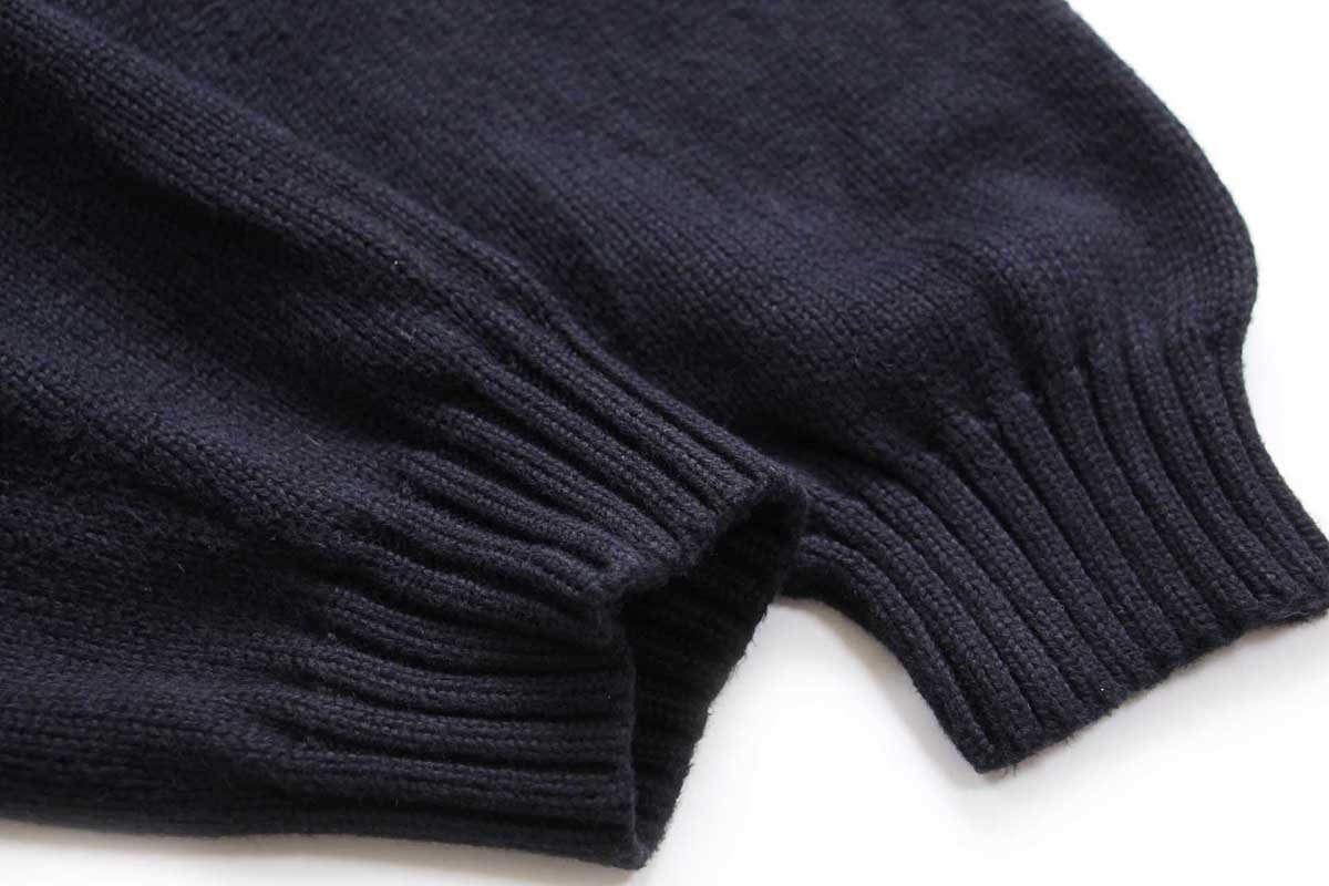90s ポロ ラルフローレン ワンポイント コットンニット セーター 黒 4X