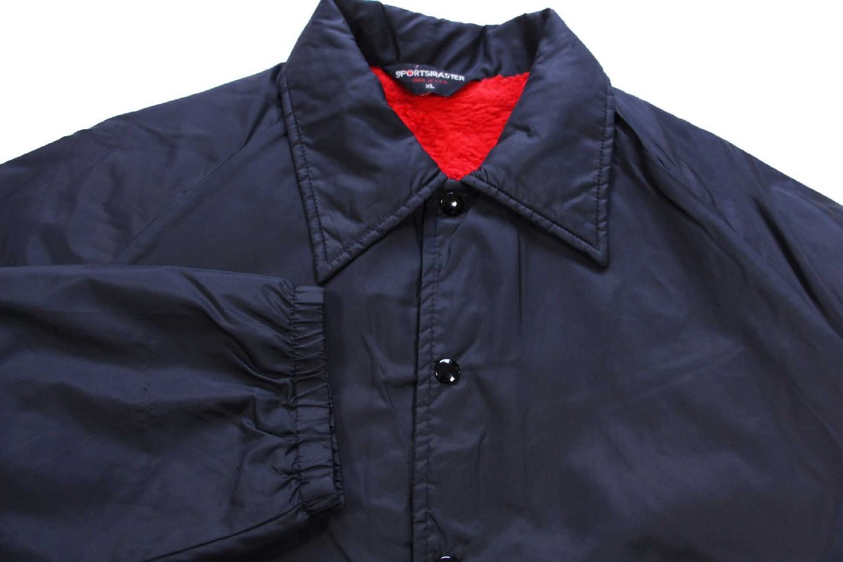 80s USA製 SPORTSMASTER 無地 ボアライナー ナイロン コーチジャケット