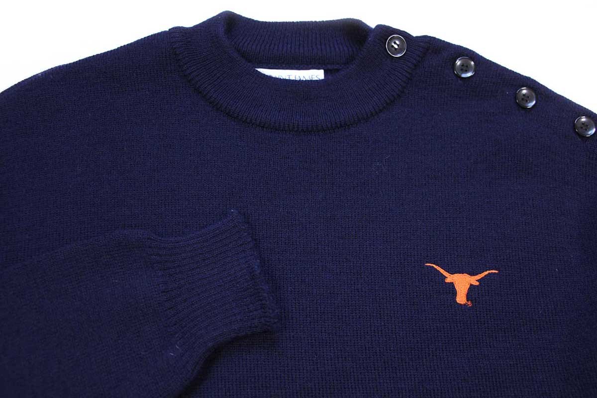 70s フランス製 SAINT JAMES セントジェームス ロングホーン刺繍