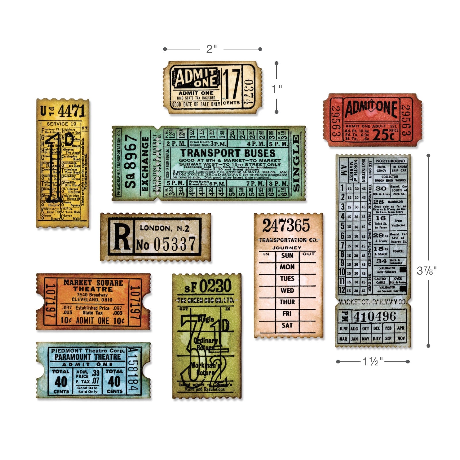 Sizzix Framelits Die Set 6PK - Ticket Booth by Tim Holtz – Sizzix.com